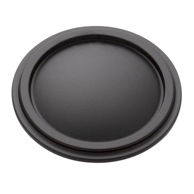 Kent Knurled 1-1/8" Black Nickel Round Knob, Black Nickel, 1.13"