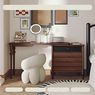 Table de maquillage extensible de style français
