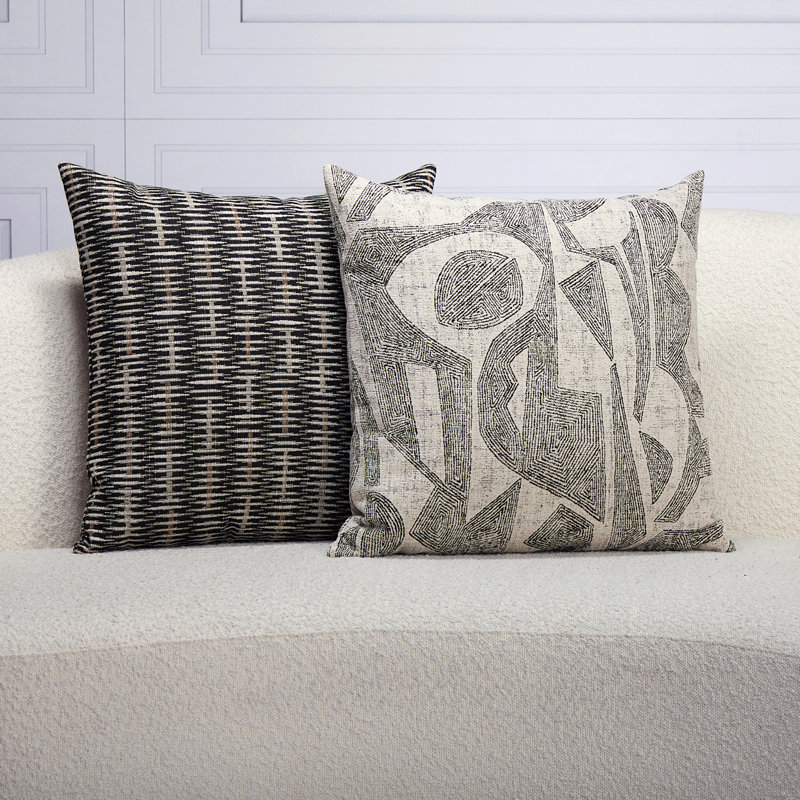 Intertwine Acrylic Throw Square Indoor/Outdoor Pillow Cover & Insert by Elaine Smith, 20"H x 20"W