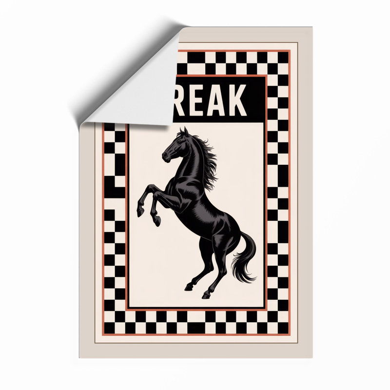 Break Horse Graphic - Print, Unframed, A2 - 59.4 x 42.0 cm