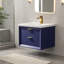 Ensemble de meuble-lavabo simple mural 24 po avec plateau en céramique Draven-1732979964-1650144413