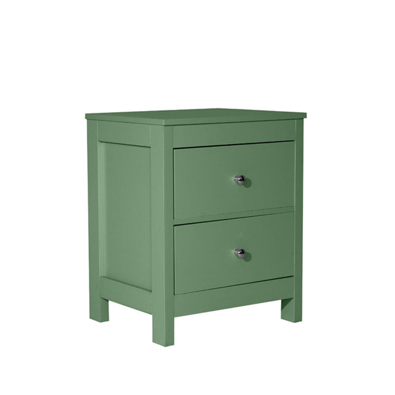 NEO 49cm W Manufactured Wood Bedside Table, Sage Green