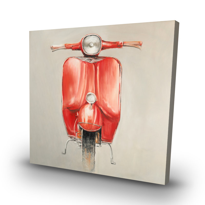 Small moped - 32"x32" art on canvas