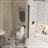 Bath Tub Pivot Shower Screen, With 1/4" Tempered Glass And Towel Bar-109553937