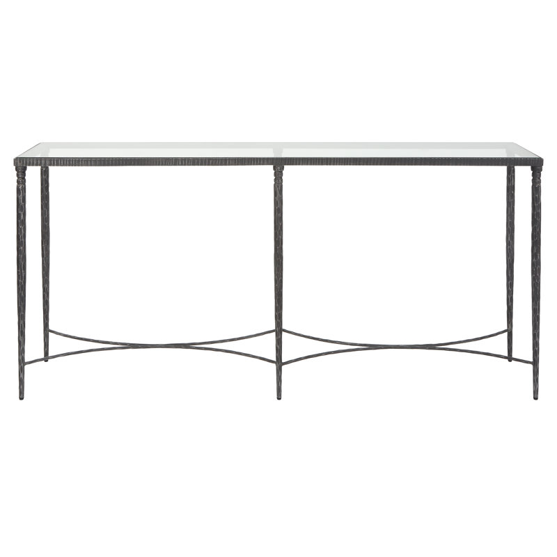 Roseberry 63.4'' W Glass Console Table