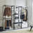 Extra Deep Walk-In Wardrobe - Provide Ample Clothing Space Closet With Five Shelves Powder Coated Metal Frame, Storage, Heat & Water , Scratch Stain E0 Board, Reinforced , Modular Design