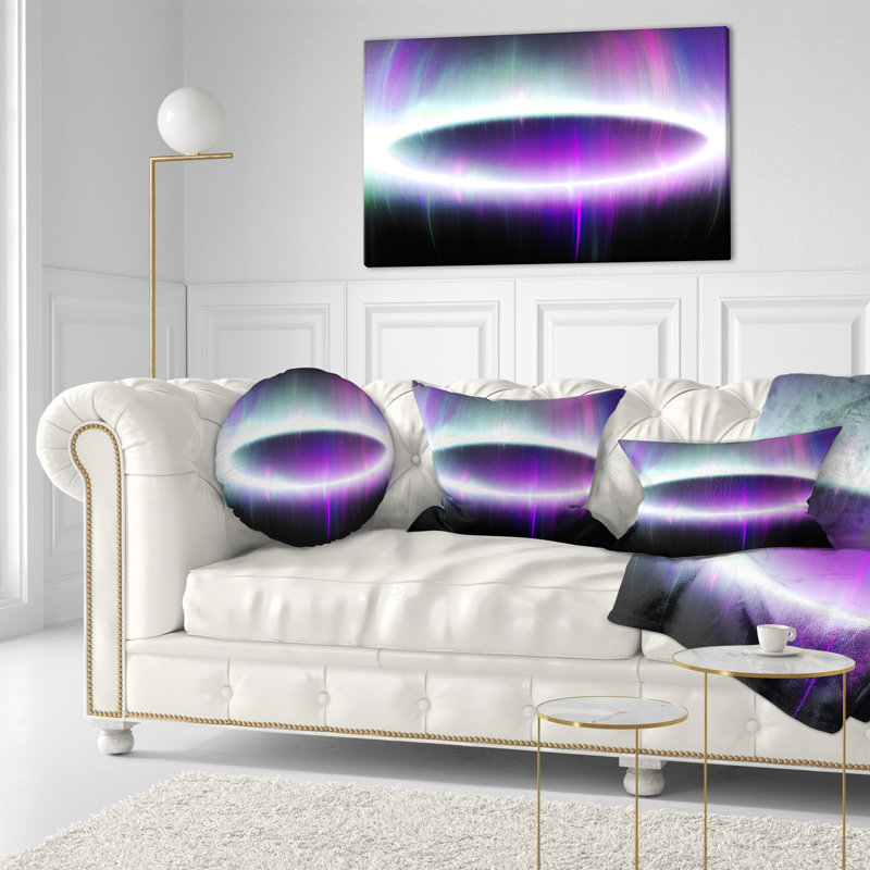 Beautiful Northern Lights - coussin imprimé abstrait, Mauve