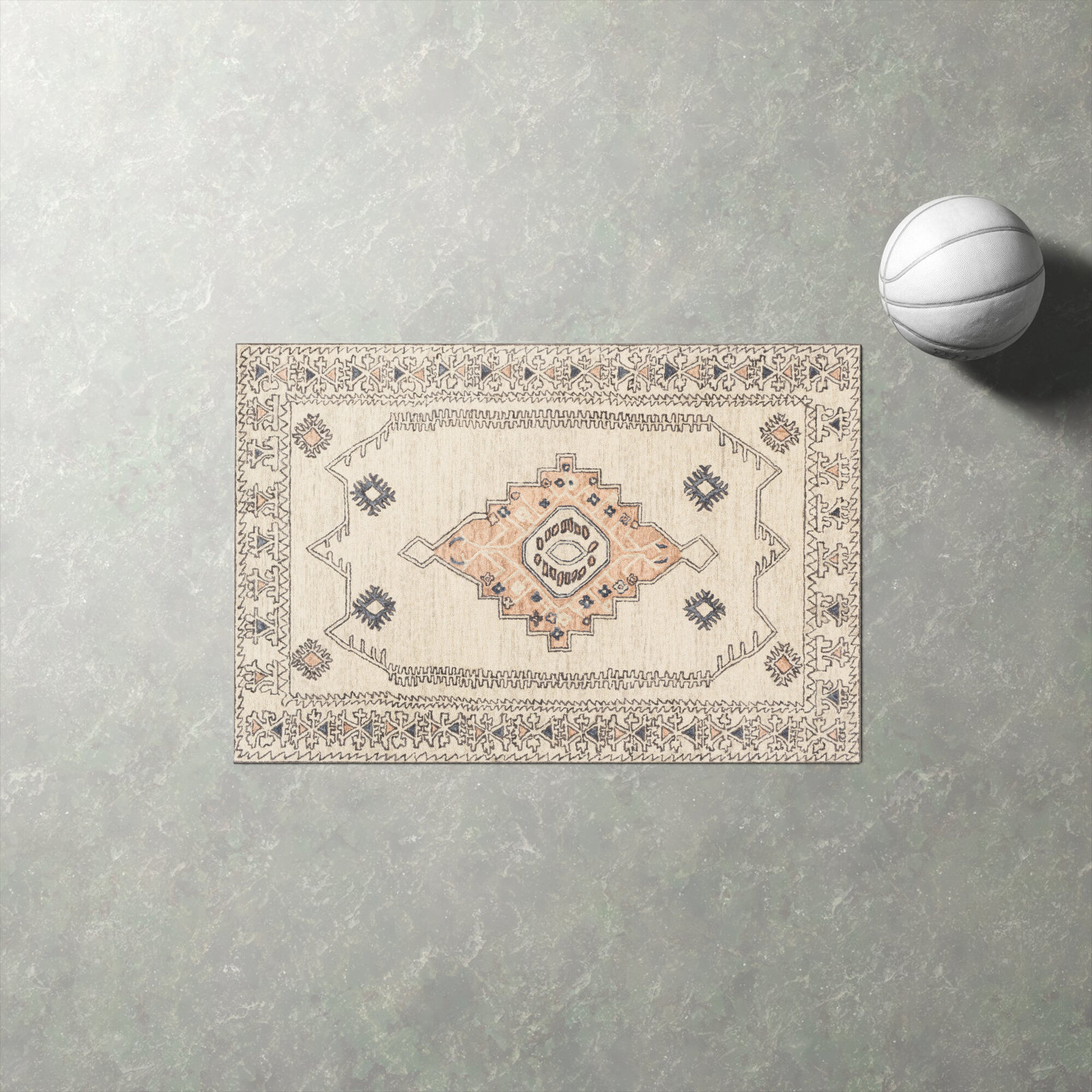 Moore Hand-Woven Oriental Rug, Rectangle 2' x 3'