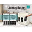 Fabric Rolling Laundry Basket with Handles-71296756