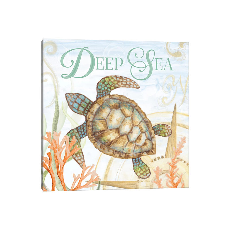 «Deep Sea» par Janice Gaynor - reproduction imprimée, Non mat, Toile tendue, H 37 po x l 37 po x P 1,5 po