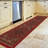 Ottohome Non-Slip Medallion Oriental Area Rug For Living Room, Hallway, Entryway Rug, Dark Red-1878101878