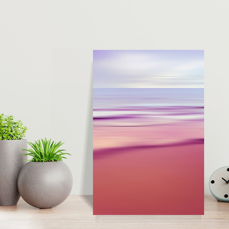 Contemporary Art Elegant Abstract Contemporary Beach Landscape Wall Art by Angelo Cerantola - Wrapped Canvas Print