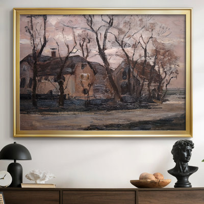 Ferme près de Duivendrecht (soirée / version sombre) -Piet Mondrian-Toile tendue avec châssis-c. 1916