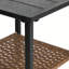 Ensemble de chaise berçante pivotante 3 pièces avec table basse à 2 niveaux et coussins de dossier confortables en rotin