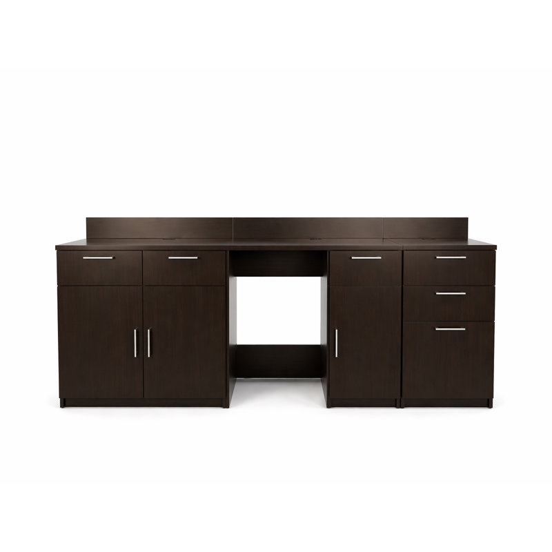Armoires de salle à manger de qualité commerciale de qualité commerciale entièrement assemblées l 90 po x H 36 po, Espresso