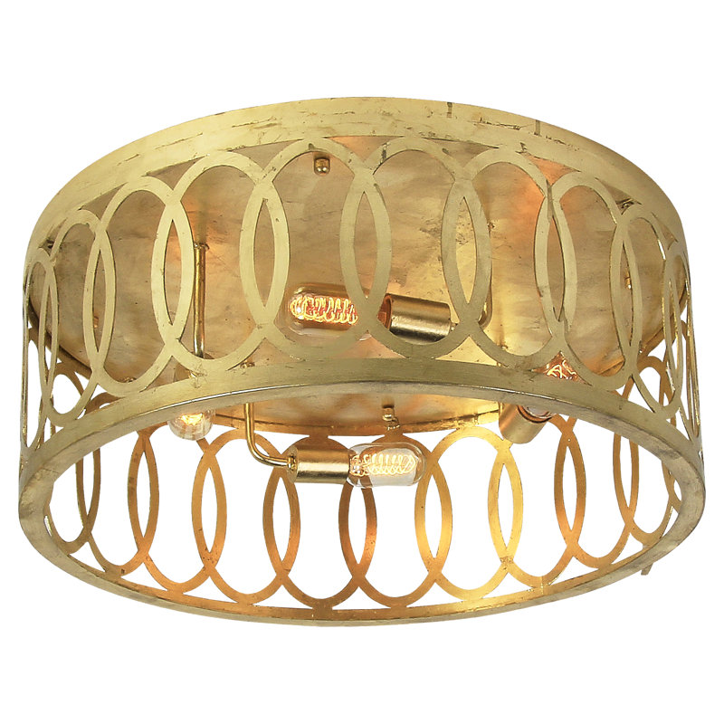 New Orleans 2 - Light Flush Mount, Deep Ocean, 10" H x 14" W x 14" D