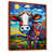 Toile avec cadre flottant brun