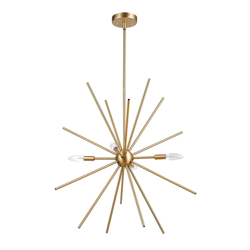 4 - Light Dimmable Sputnik Sphere Chandelier