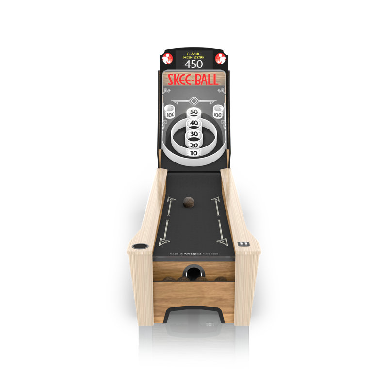 Skee-Ball Premium+ Home Arcade, Black/Brown