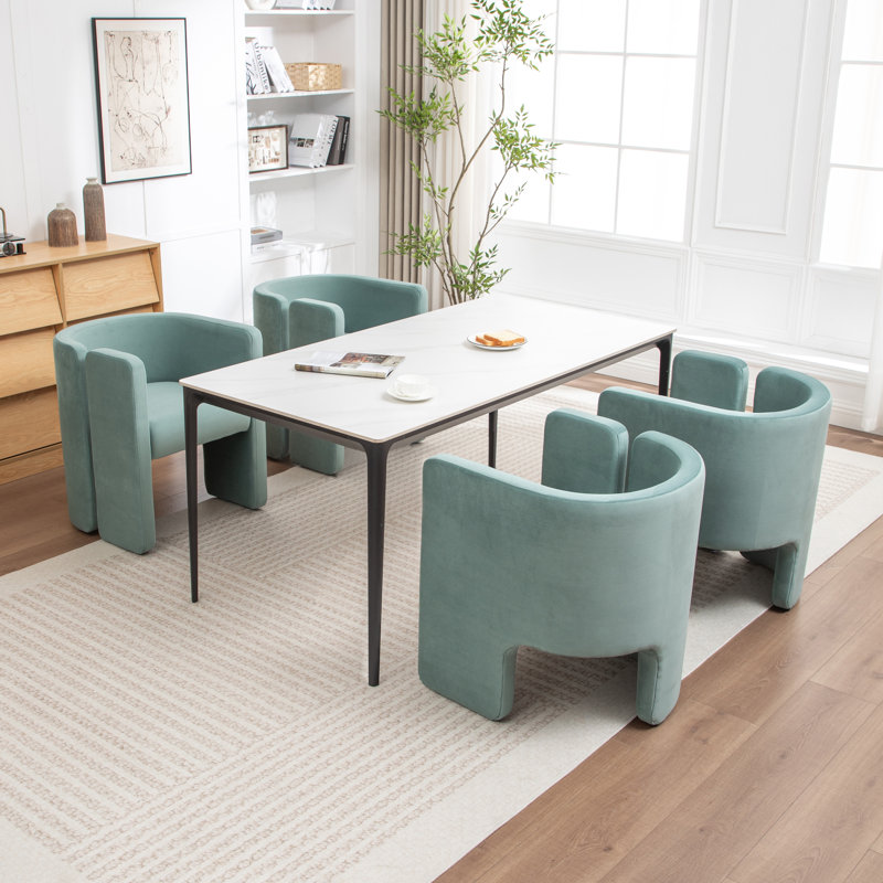 Chaises de salle à manger Modern, 4, Bleu