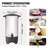 50 Cup Commercial Coffee Urn, Stainless Steel Fast Brew Coffee Dispenser, Large Capacity Coffee Maker for Office, Catering, Party & Events