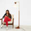 Lampe sur pied Zensa Brown