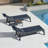 Outdoor Powder Coated Aluminum Single chaise-95048836