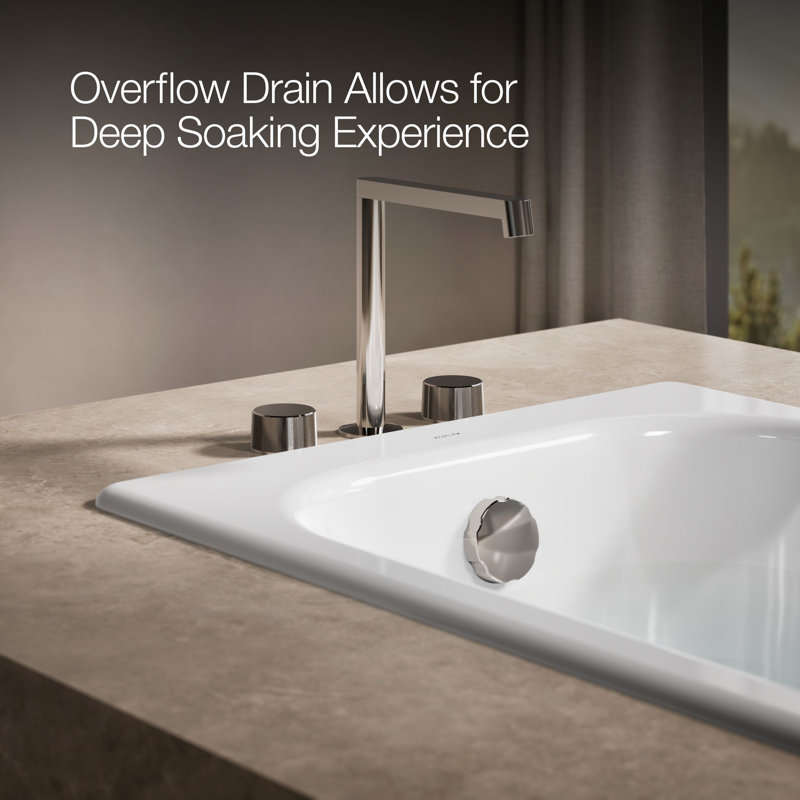 Soissons 59" x 27.5" Drop-in Bathtub, White
