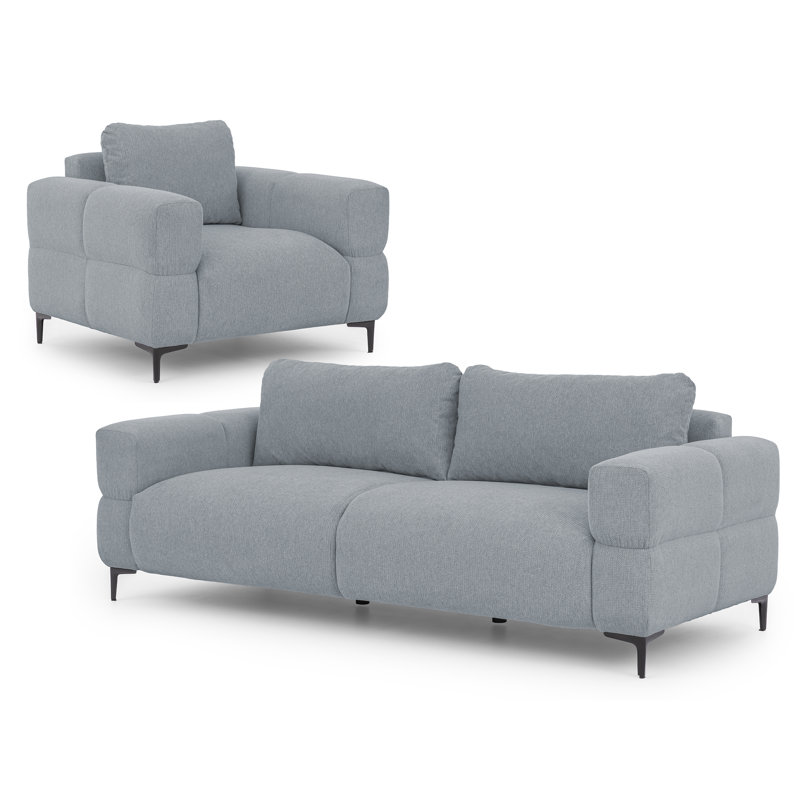 Cardea 2 - Piece Living Room Set, Grey