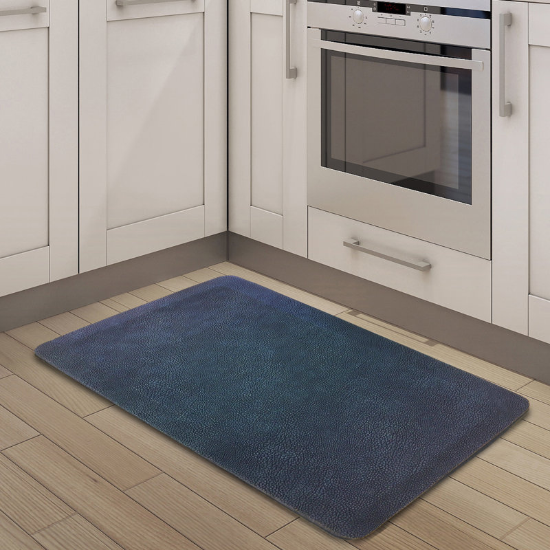 Tapis de cuisine Emiliano, Bleu marine, Rectangle 1 pi 8 po x 3 pi 3 po