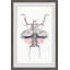Prehistoric Pink Bug - Single Picture Frame Painting-1048208172