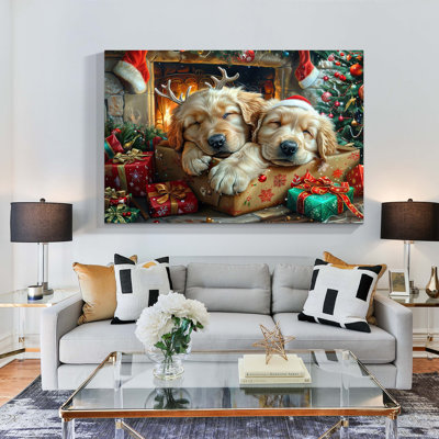 Arbre de Noël, art mural sur toile
