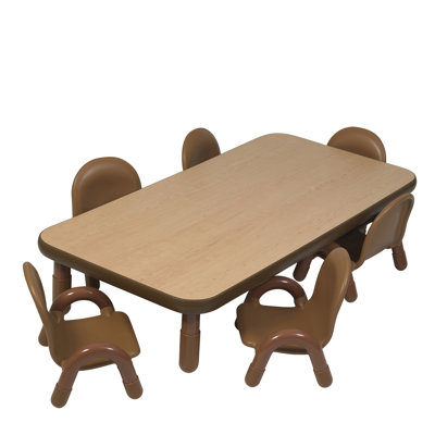 BASELINE Toddler Rectangular Table & Chair Set