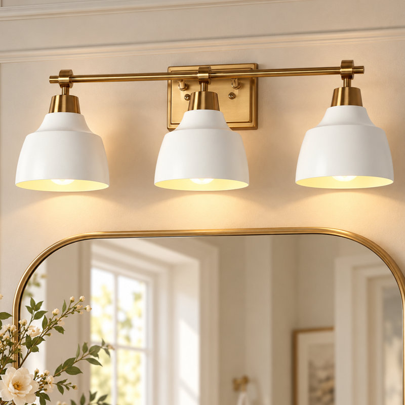 Luminaire de salle de bain à 3 lumières à intensité variable Escarment