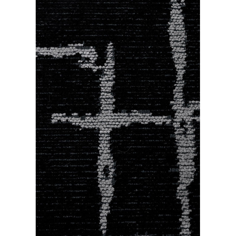 Modern Loose Abstract Stripes, Square 9'10"