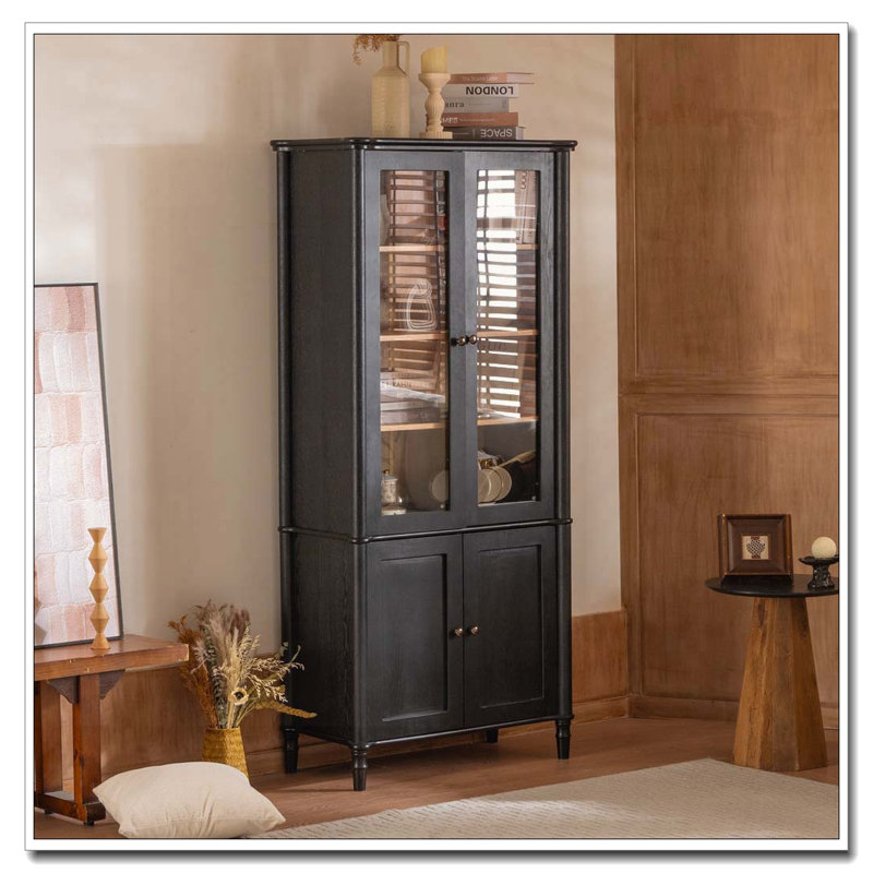 Vitrine avec portes en verre