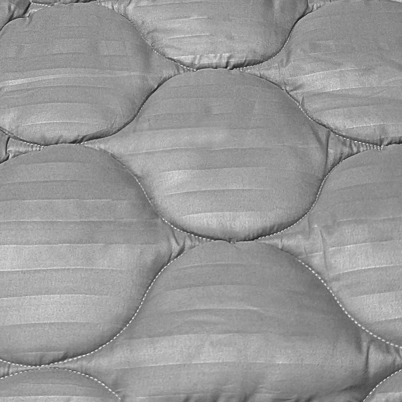 Premium Stripe Generously Filled Mattress Topper, King