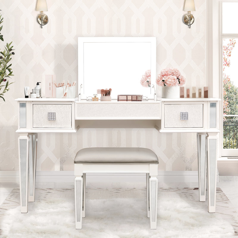Coiffeuse Modern Mirrored