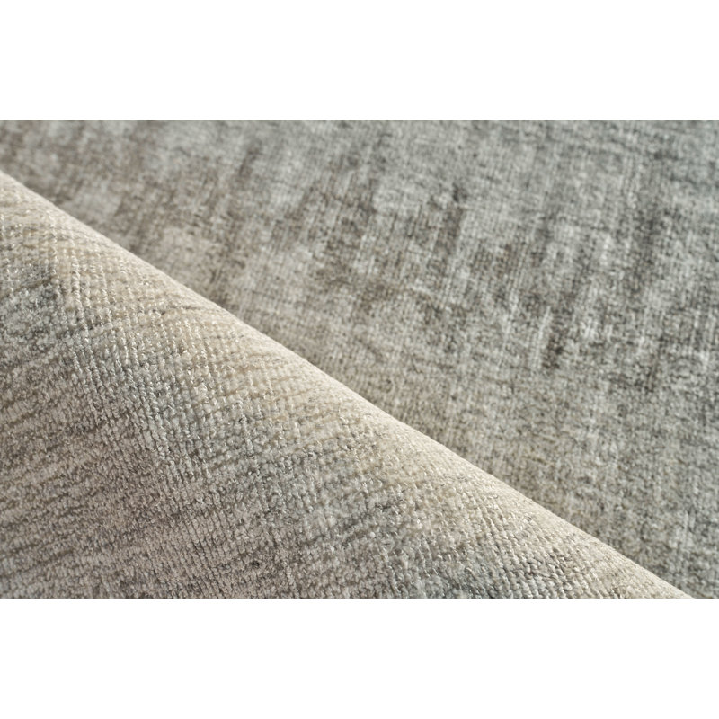 Chroma Striped Hand-Loomed Charcoal/Gray Area Rug, Rectangle 8' x 10'