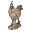 Statue coq debout en bois flotté