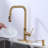 Single Handle Pull Down Kitchen Faucet with Soap Dispenser and Deck Plate-93310802