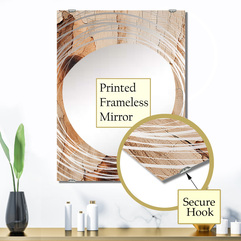 Damiean - Miroir mural grand arbre MIR136562, 32 po x 24 po