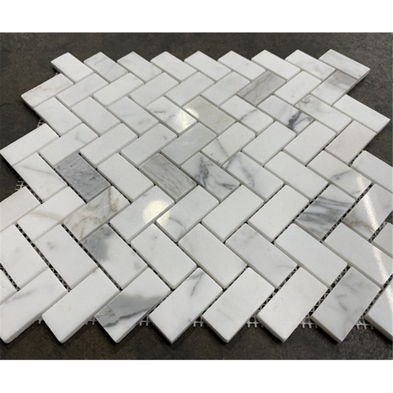 Statuary White Marble 12 in. x 11 in. Marble Tile