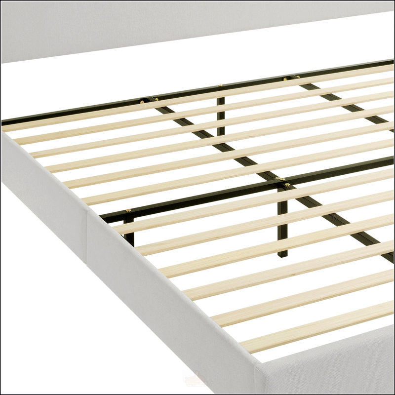 Grand lit plateforme tapissier