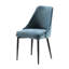 Salle à manger 5 pièces: chaise rectangulaire en velours et cadre de table en métal 4 chaises d'appoint pour une maison moderne-1553916000-1553916004