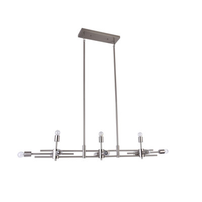 Ripley 11-Light Gold Rectangular Linear Chandelier