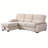 97.5" Velvet Fabric Reversible Sleeper Sectional Sofa Chaise
