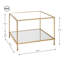Loftus Glass Top End Table