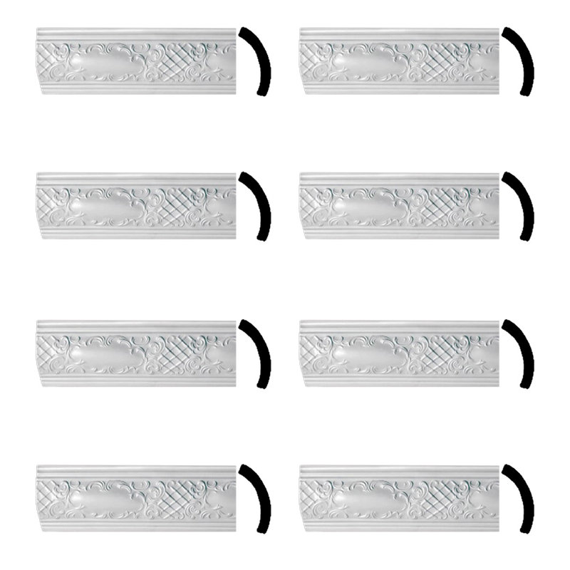 Moulure couronnée H 5 1/2 po x l 1/2 po x P 5 1/2 po