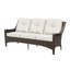 Canapé d'extérieur en osier 3 places avec assise profonde et coussins en oléfine - parfait pour la terrasse, le jardin ou la cour-323771218